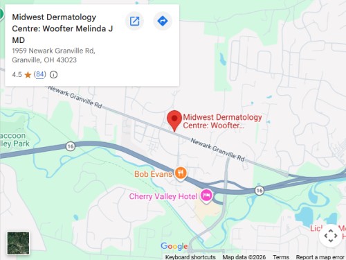 Get Directions From Your Location to Midwest Dermatology Centre in Granville, OH Get Directions From Your Location to Midwest Dermatology Centre in Granville, OH